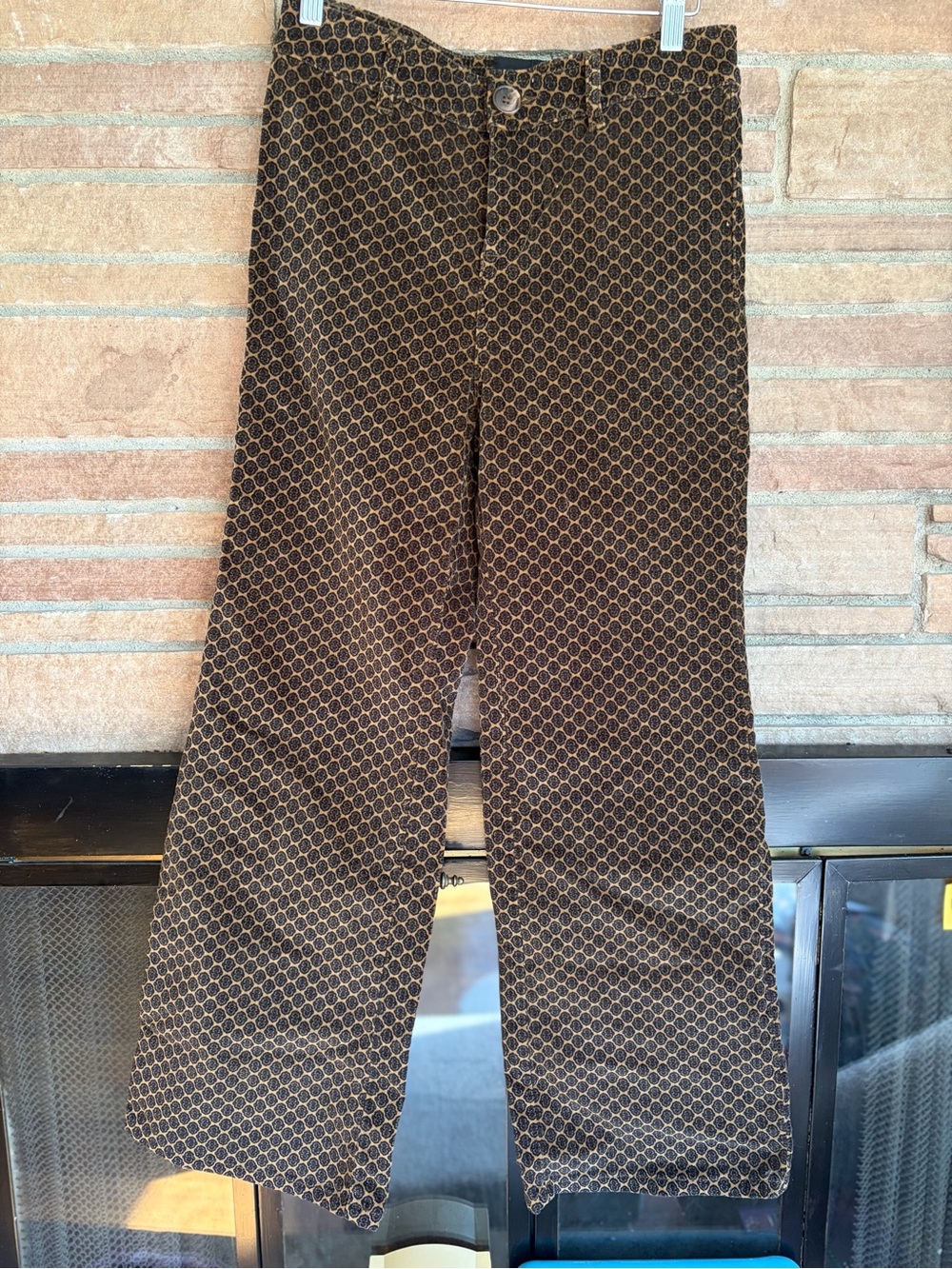 Urban Outfitters Wide-Leg Patterned Textured Pants